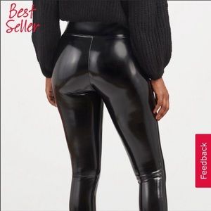 Spanx faux patent leather leggings
